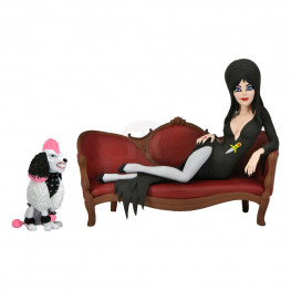 Elvira, Mistress of the Dark Toony Terrors  figúrka Elvira on Couch 15 cm